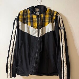 Black and Yellow Plaid Women Jacket